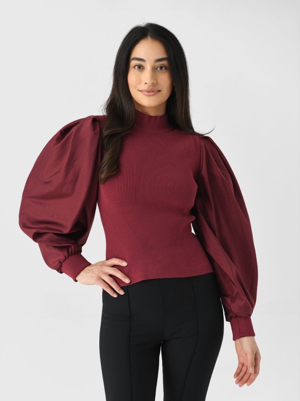 SIMKHAI Jackie Top in Berry